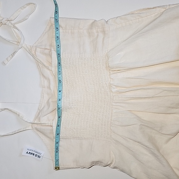 Old Navy Linen-Blend Tie-Shoulder Corset Cami Jumpsuit/  L - Picture 12 of 17
